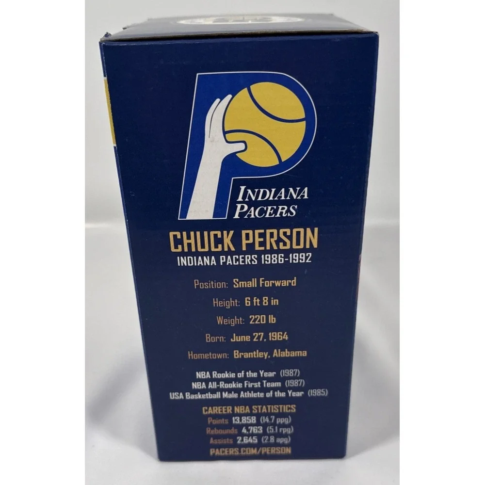 Indiana Pacers Chuck Person Bobblehead Limited Edition 50th Anniv